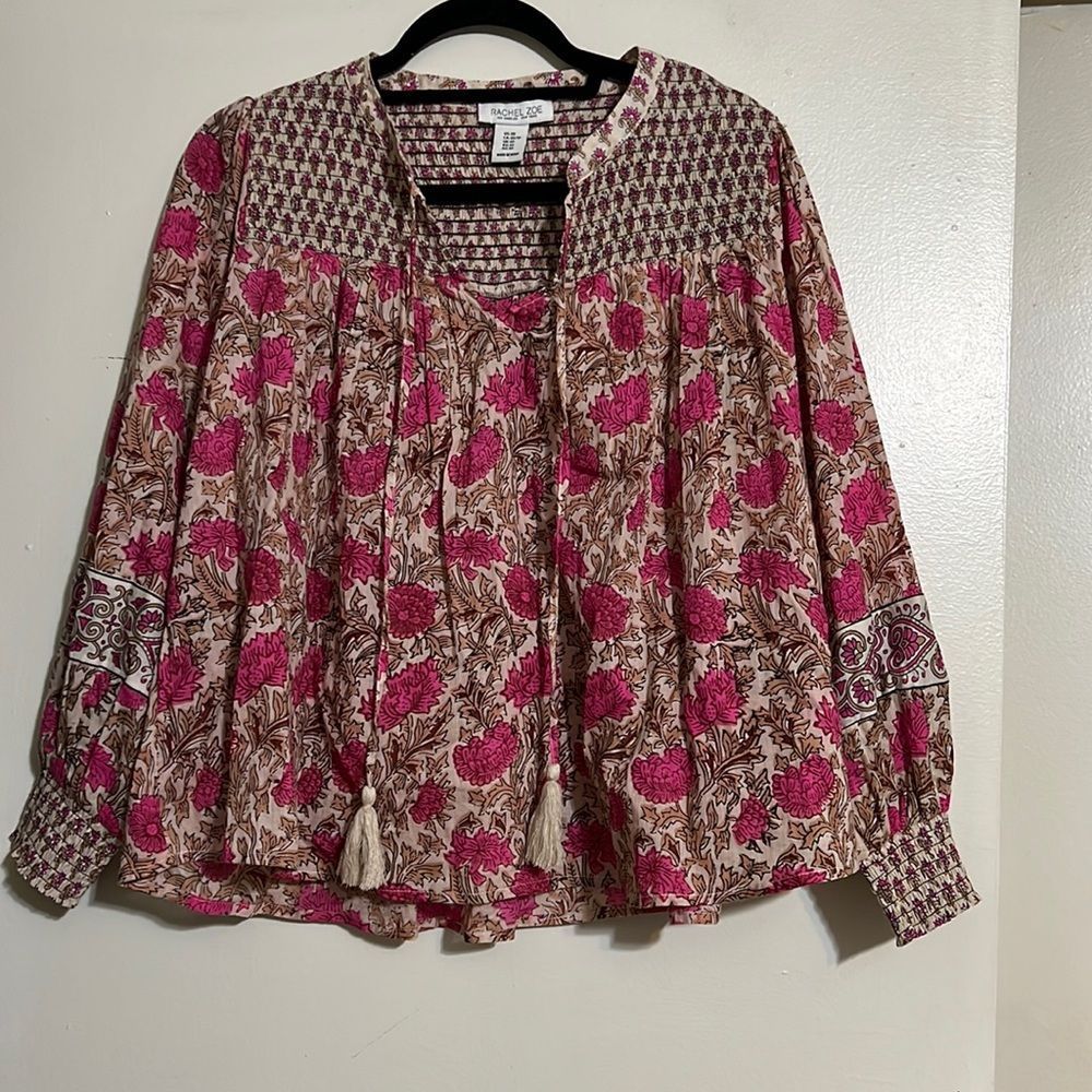 Rachel Zoe cotton boho floral pleasant top